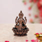 Copper Lakshmi Laxmi Statue Idol Murti for Home Temple Office Mandir, (Height: 3.5 Inch)