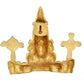 Brass Lord Tirupati Balaji Bust with Vaishnava Symbols Wall Hanging Home Temple Office Figurine Height: 6 Inch