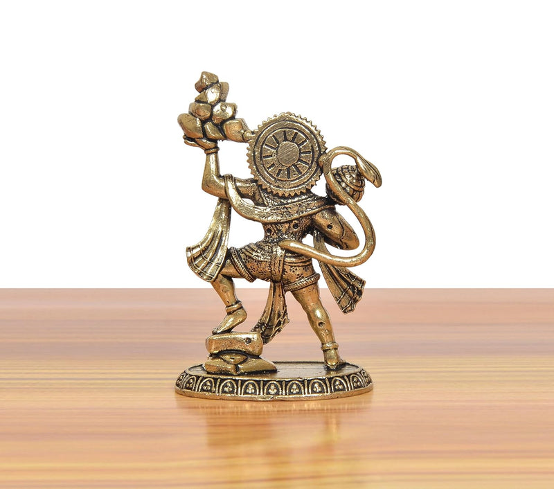 Bronze Anjaneya Pavan Putra Bajrangbali Hanuman Murti (Height 3 Inch)