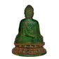 Brass Buddha Statue in Meditation Pose Sitting On Base, Height : 8 Inches