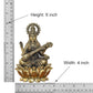 Bronze Maa Saraswati Statue - Handcrafted Hindu Goddess Saraswati Idol for Home Decor and Pooja (Height 6 Inch)