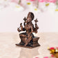 Copper Goddess Varahi Idol Figurine Eight Armed Sculpture Showpiece Home Temple Office Golden Height 3 Inch