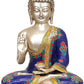 Decorative Lord Buddha Idol Statue Sitting Pose - (Brass Height 12 inch)