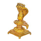 Brass Shiv Shivling Idol Shiv Lingam Home Office Temple Puja Golden Height 7 Inches