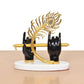 Resin Black Krishna Ji Hands with Flute Figurine (Height: 7 Inch)