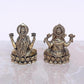 Super Fine Brass Lakshmi Ganesha Idol Laxmi Ganesh Diwali Pooja Gift Decoration Showpiece (Height 2 Inch)