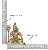 Shiva Aashirwaad Mudra brass figurine, 4.5 in height, 3.5 in width