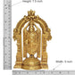 Brass Lord Tirupati Bala Ji Idol Statue for Home Temple Office Decor Figurine Showpiece (Height 7.5 Inch)