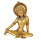Sitting God Indra Dev Brass Statue Height : 7.5 inches
