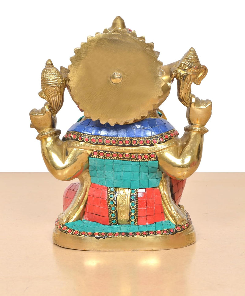 Handcrafted Ganpati Bappa Murti (Height 9 Inch)