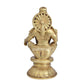 Brass Seated Lord Ayyappan Ayyappa Statue Idol, Height 8 inch