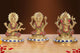 AONA Brass Lakshmi Ganesh Saraswati Idol
