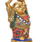 Brass Laughing Buddha Standing Statue Happy Man for Good Luck for Home Decor Office (Height 11 Inch)