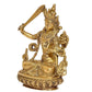 Brass Manjushree Statue - Home Decor | Traditional Buddhist Art | Spiritual Sculpture for Wisdom (Height 6 Inch)