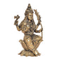 Bronze Goddess Rajarajeshvari Idols Sitting on Lutos,Tripura Sundari Murti, Lalita Devi, Rajarajeshwari Sculpture, Raj Rajeshvari Statue,(Height : 4 inch)