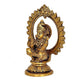 Brass Seated Lord Swami Ayyappan Ayyappa Statue Idol, Height 5.5 inch