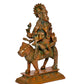 Brass Heramba Ganesha Idol - Hindu Deity Statue for Home Temple (Height: 9 Inch)