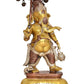 Brass Ganesha Holding Parasol in One Hand Statue Idol Sculpture Statue for Home Decor Pooja Mandir (Height:15 Inches)