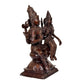 Lord Shiva and Parvati Sitting on Lotus Asan Golden in Brass Statue for Puja (Height: 15.2 Inches)