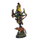 Brass Ganesha Six Hand God Ganesh Dancing On Mushak Idol for Home Decor Pooja Mandir Temple (Height 12 inch)