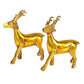 Brass Standing Deer Idol Showpiece for Home Office Table Gift Decorative Showpiece Golden Height 4.5 Inches Pack of 1