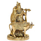 Radha Krishna Murti Statue Idol Brass Statue for Home Decor, Height .10 Inch