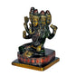 Brass Lord Panch Mukhi Shiva Idol Shiv Ji Home Decor Height 4.5" Inch