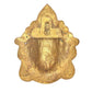 Brass Maa Durga Face Mask Idol Wall Hanging Good Luck for Temple Home Door Mandir and Office Dust Brown (Height 6 Inch)