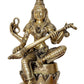 Brass Maa Saraswati Statue Handcrafted Hindu Goddess Saraswati Idol for Home Decor and Pooja Statue (Height 10 Inch)