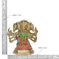 Panchmukhi Hanuman Idol Figurine Hanuman ji Decorative Showpiece for Home Office Temple Mandir Pooja (Height 7 Inch)