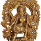 Brass Kali MATA Idol Statue Goddess Brass Kali MATA Hindu Idol Figurine Murti Temple Puja Home Showpiece Golden Height 7.8 Inches