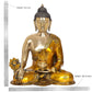 Brass Buddha Statue - Handcrafted Spiritual Decor for Home and Office - Meditating Buddha Idol (Height 24 Inch)