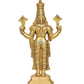 Brass Lord Tirupati Bala Ji Idol Statue Home Temple Office Figurine Showpiece Multicolour (Height 18 Inch)