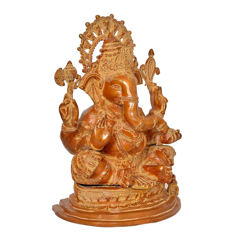 Brass Big Ganesha Statue (Height 19 Inch)
