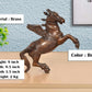 Brass Flying Horse with Wings – Majestic Decorative Showpiece (Height: 9 Inch)