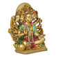 Resin Panchmukhi Hanuman Idol Figurine Hanuman ji Decorative Showpiece for Home Office Temple Mandir Pooja (Height 5.5 Inch)