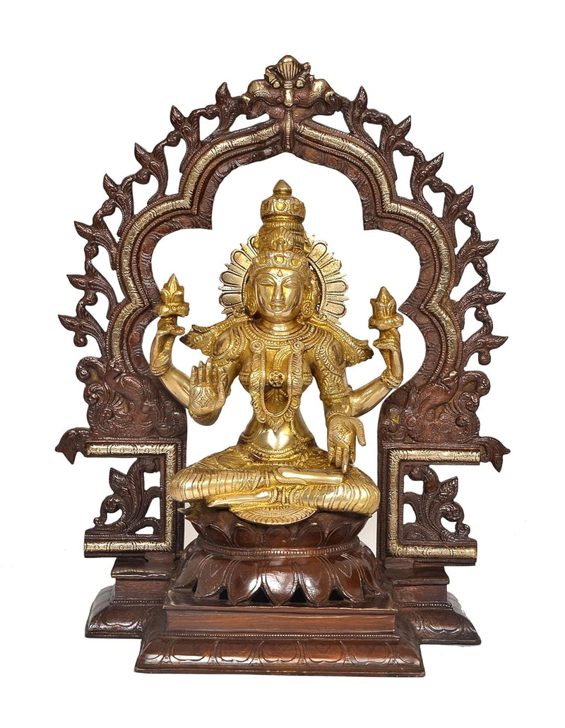 Brass Lakshmi Idol (Height: 16 Inch)