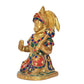 Brass Hanuman JI Sitting Statue Idol Sculpture Statue for Home Decor Pooja Mandir (Height: 6 Inch)