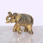 Fine Brass Elephant Decorate for Your Home,Office Table Decorative & Gift Item (Height: 2 Inch)