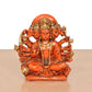 Resin Panchmukhi Hanuman Idol (Height 5.5 Inch) (Orange)