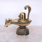 Brass Shiva Ling Murti Shivling with Nandi Maharaj Figurine Bronze Sculpture Deity Lord Shiva Statue Hindu Puja Vastu Gifts Home Decor Height: 5 inch