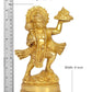 Brass Hanuman JI with Mountain Statue Idol Sculpture Statue Home Decor (Height: 9.5 Inch)