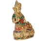 Brass Kubera God of Wealth Kuvera Kuber Kuberan Protector of The World Antique Statue Murti Statue (Height: 7.5 Inch)