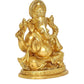 Brass Lord Ganesha Ganpati Idol Vinayak Religious Statue Brass Murti (Height 5.5 Inch)