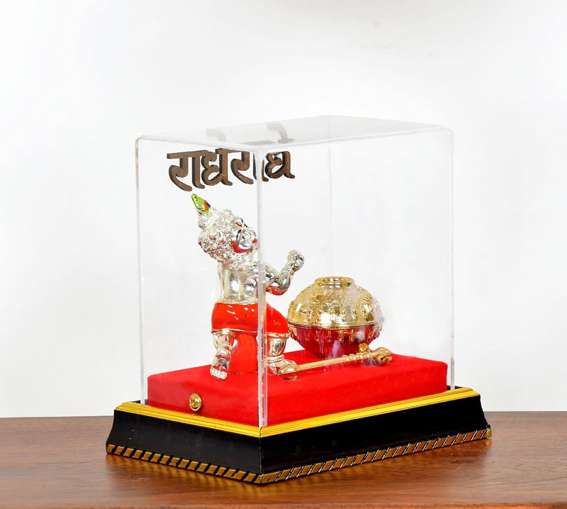Laddu Gopal Krishna  Makhan Chor Decorated Box (Width - 5inches)