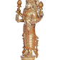 Brass Standing Statue of Lakshmi Idol Lakshmi Height 12.5 Inch