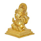 Brass Lord Ganesha Ganpati Idol Vinayak Religious Statue Brass Murti (Height 7 Inch)