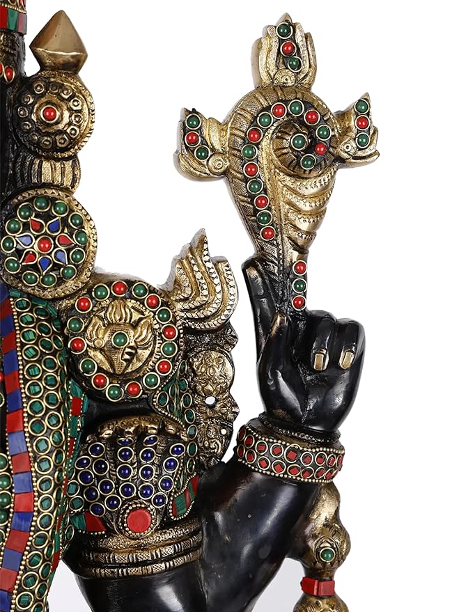 Brass Lord Tirupati Bala Ji Idol Statue Home Temple Office Figurine Showpiece Multicolour Height 34 Inch