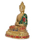 Brass Buddha Statue - Handcrafted Spiritual Decor for Home and Office Decor - Meditating Buddha Idol (Height 8 Inch)