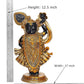 Brass Shreenathji Statue of Shrinathji murti for Home Decor Mandir Pooja Showpiece (Height 12.5 Inch)